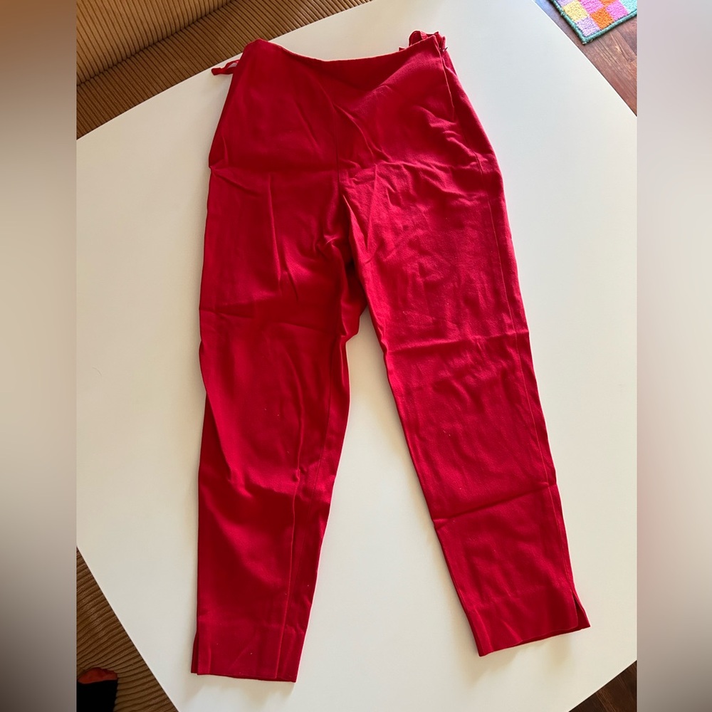 Vibrant Red Pants